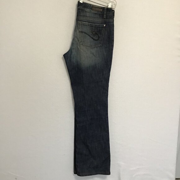 Vintage Cambio Norah Embellished Boot Cut Jeans Size 10 - Picture 8 of 10